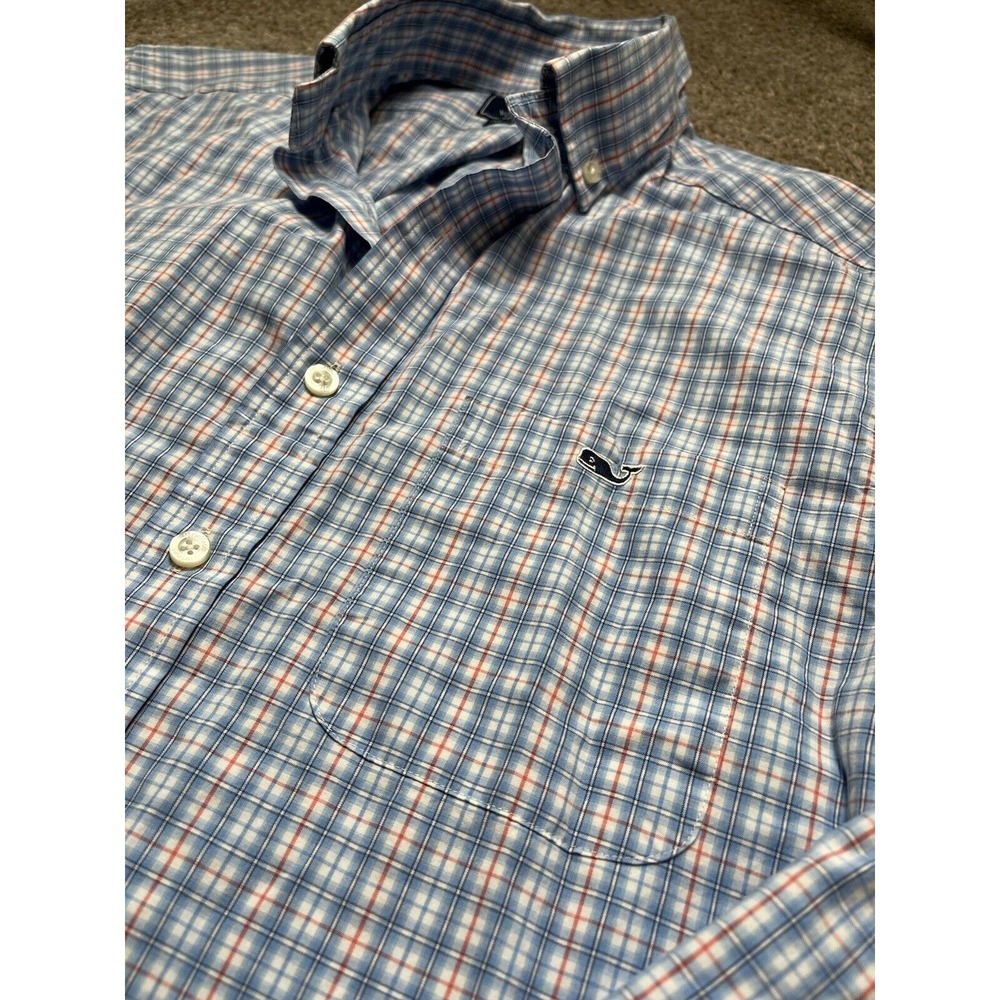 Vineyard Vines Men's Slim Fit Tucker Shirt Plaid Multicolor Small With‎ Pocket